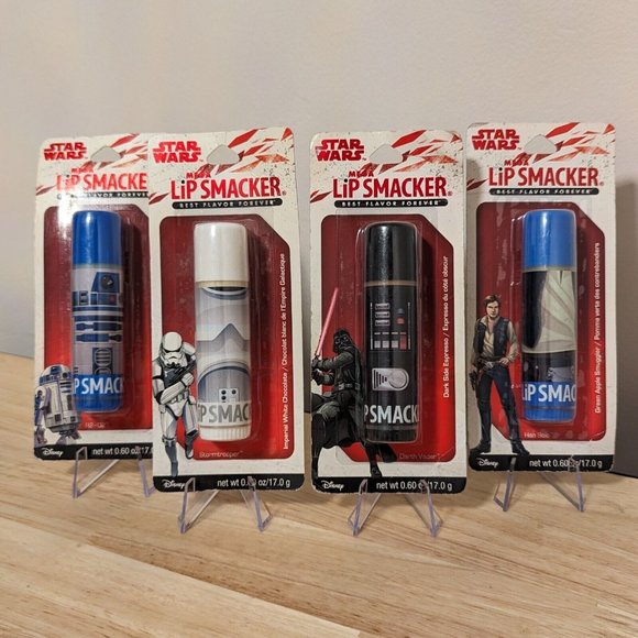 4X Lip Smacker Star Wars Mega Balms, NIP - Picture 1 of 2